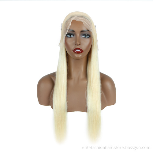 HD Lace Frontal Wig 613#Straight Peruvian Brazilian RemHair  4x4 Closure Wigs For Black Women 13X4 Lace Front Human Hair Wigs